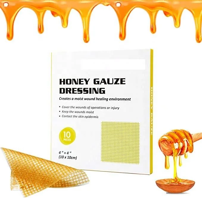 Medical Low Sensitive Honey Gauze Dressing for Wound Dehiscence