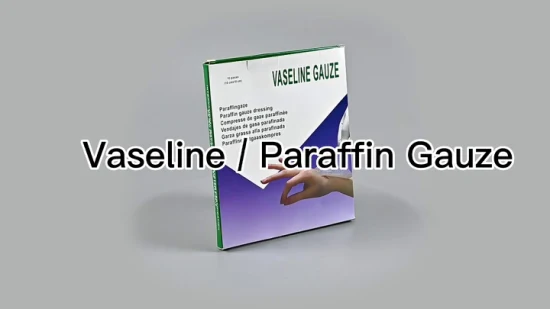 Paraffin-Gaze, Vaseline-Gaze, 100 % Baumwolle, steriler Mullverband